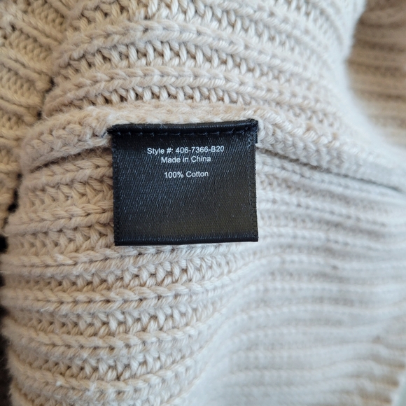 Jenni Kayne Cotton Fisherman Sweater in Oatmeal - Picture 9 of 9